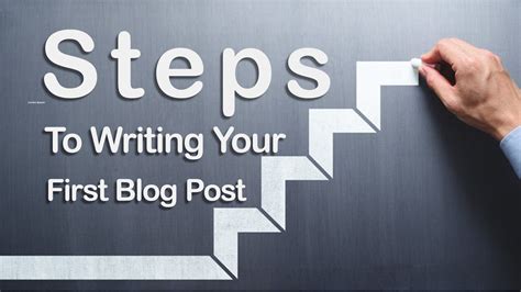Image result for Writing Your First Blog Post