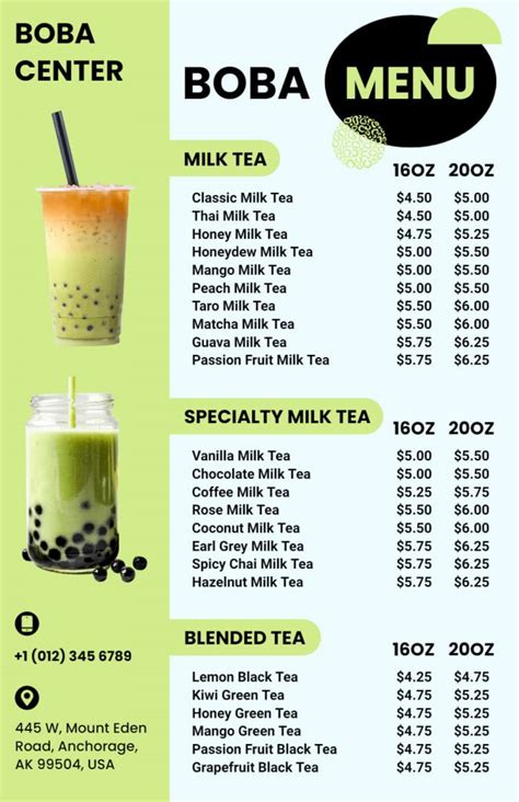 Image result for Boba Screen Menu