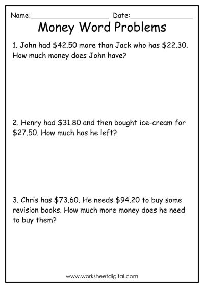 Image result for Budget Word Problems Worksheet
