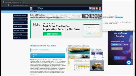 Image result for MSC Tracking