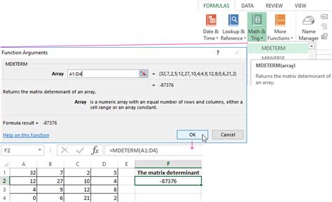 Image result for Excel Matrix Formula