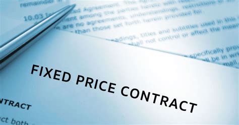 Image result for Fixed Price Contract Types