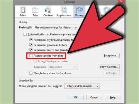 Toradh íomhá ar Enable Cookies Windows 1.0