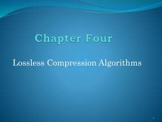 Lossless Compression Algorithms માટે ઇમેજ પરિણામ