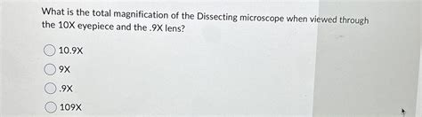 Image result for Dissecting Microscope Magnification Range