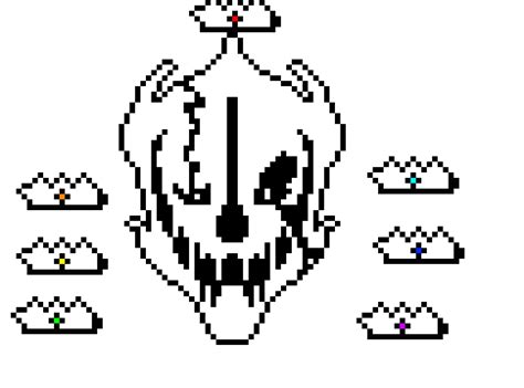 Gaster Blaster Pixel Art Grid に対する画像結果