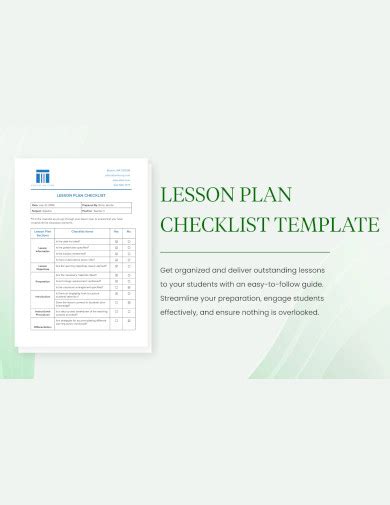 Image result for Lesson Plan Checklist Template