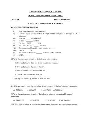 Toradh íomhá ar Playing with Numbers Class 6 Worksheet Notes PDF Free