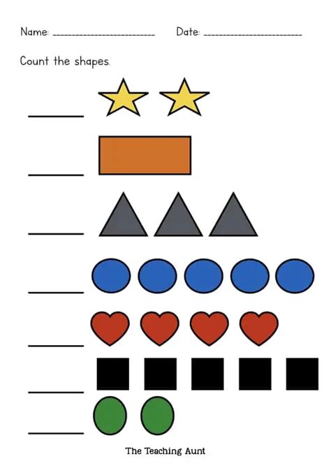 Counting Shapes に対する画像結果