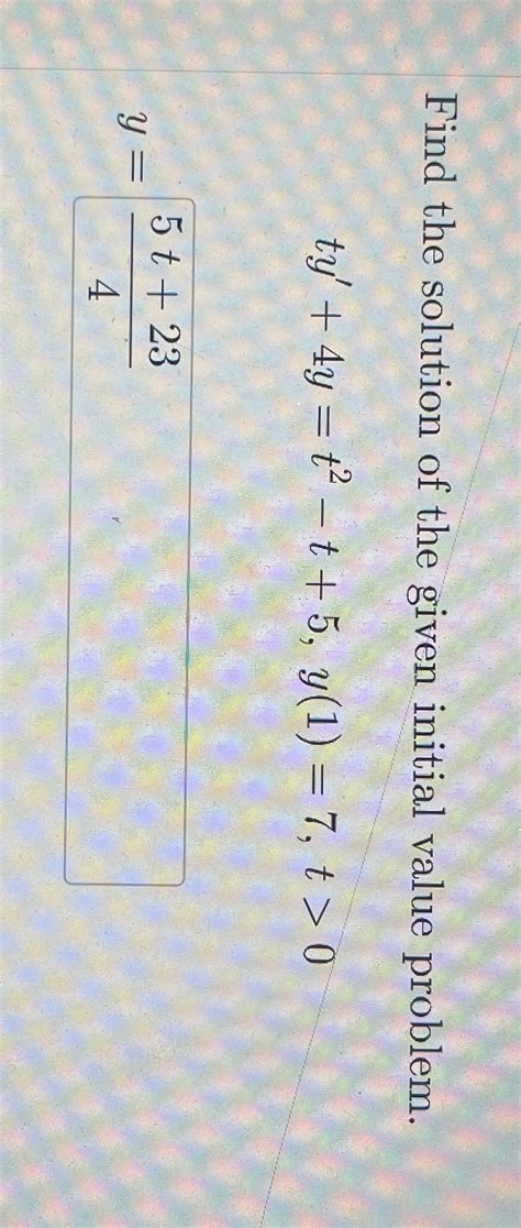 Image result for Find Initial Value From Given Table