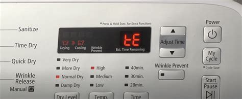 Afbeeldingsresultaten voor Samsung Dryer Error Code 2E