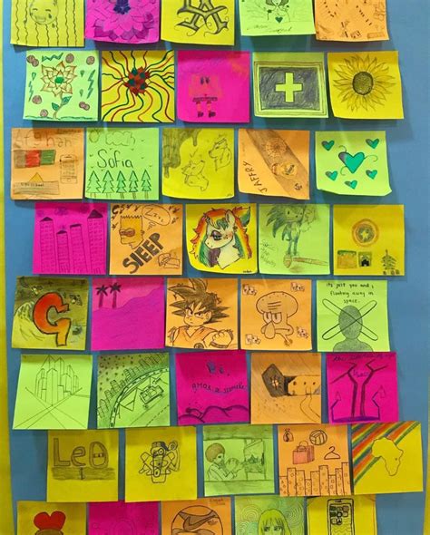 Image result for Sticky-Note Drawings