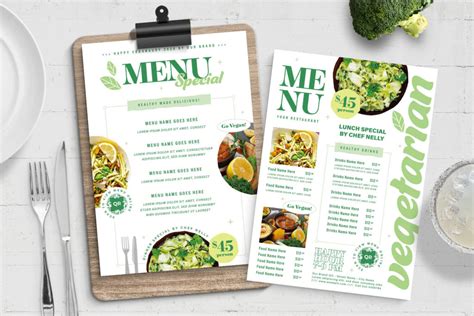 Image result for Simple Menu Card Design Plant-Based