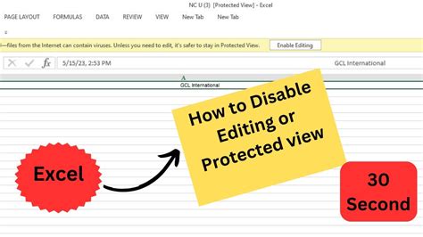Image result for Excel Protected View Enable Editing