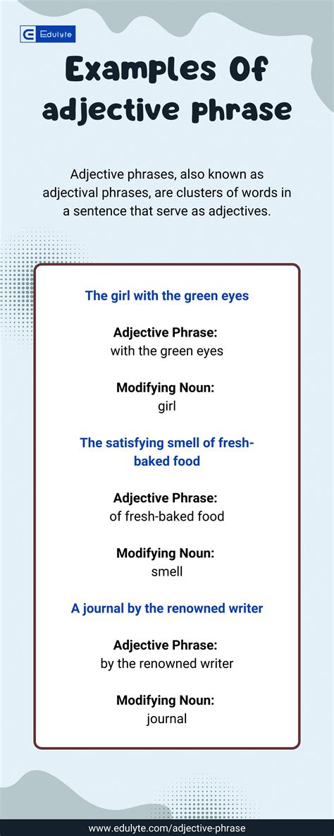 Image result for Adjective Phrase Examples Sentences