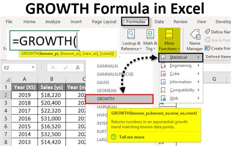 Image result for Growth Rate Formula Excel