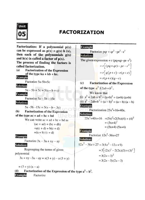 Image result for Factorization in Math Question
