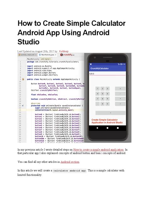 Image result for How to Create Calculator App Android