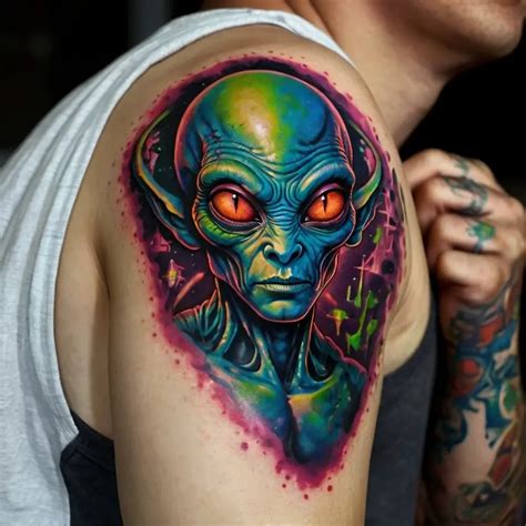 Image result for Alien Tattoo On Female