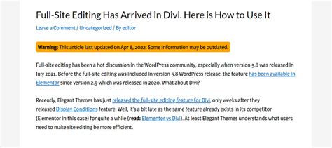 Image result for Warning Outdated
