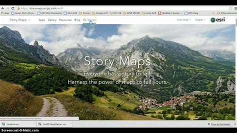 Toradh íomhá ar ArcGIS Story Map Examples