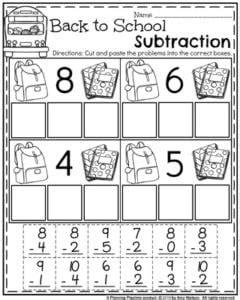 Image result for First Grade Cut and Paste Worksheets