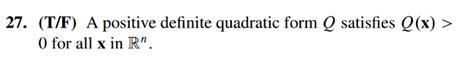 Toradh íomhá ar Positive Definite Quadratic Form