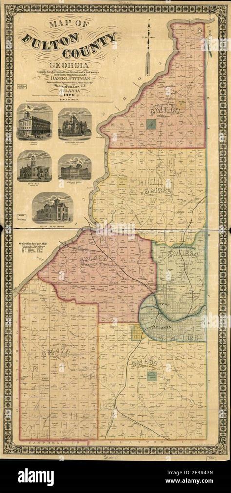 Fulton County Georgia Map に対する画像結果