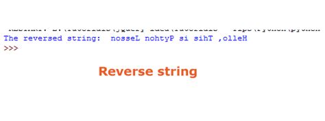 Afbeeldingsresultaten voor Python Reverse String
