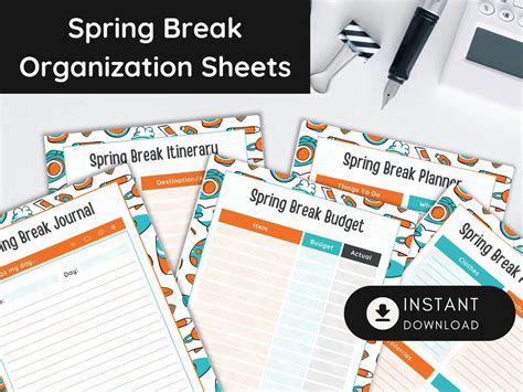 Image result for Spring Break Planner
