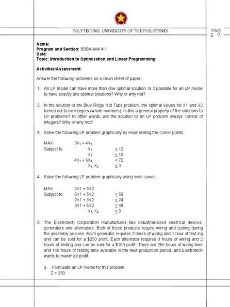 Toradh íomhá ar Introduction to Linear Programming PDF