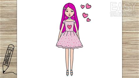 Image result for How to Draw a Doll Easy