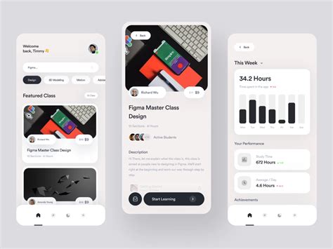 Lesson Screen Mobile App Design UI in Learning Management System に対する画像結果