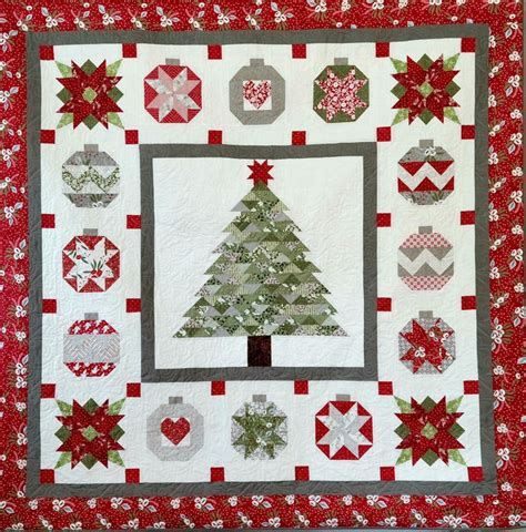 Toradh íomhá ar Tall Short Christmas Tree Quilt Pattern