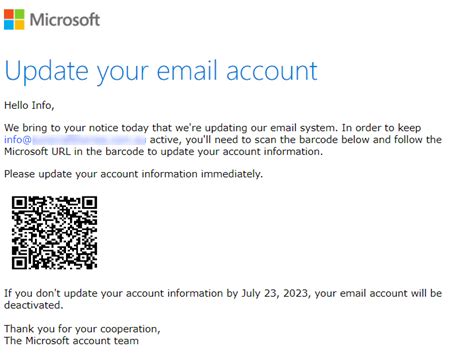 Image result for Microsoft Account Update Message
