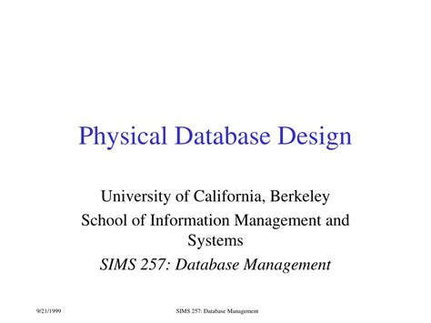 Physical Database Design DBMS に対する画像結果