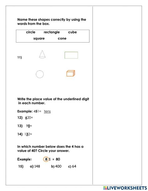 Class 1 Maths Online Test に対する画像結果