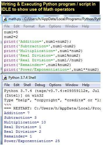 Image result for Python Math Signs