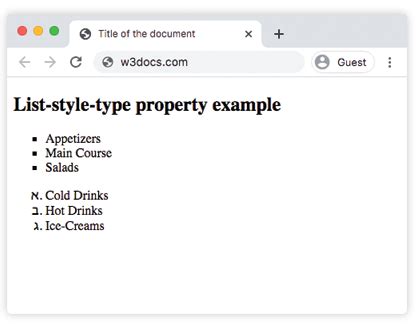 Image result for HTML List Style