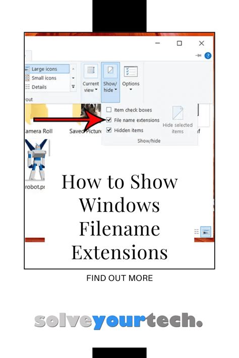 Image result for How to Turn File Extensions On Windows 10