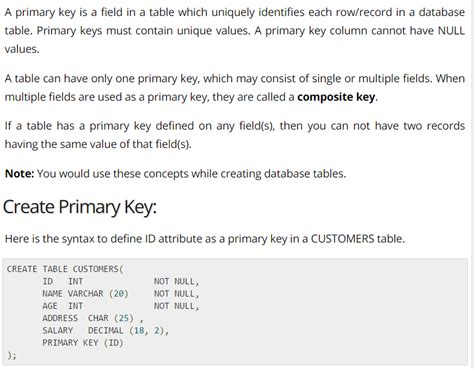 Image result for Définir Primary Key SQL