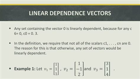 Matrix Linear Dependence に対する画像結果
