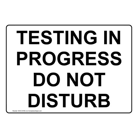 Image result for Do Not Distrub Exam Sign