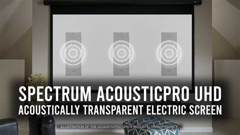 Spectrum AcousticPro UHD Series| Acoustic Transparent Projector Screen