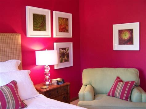 love the raspberry wall color | Wall color, Bedroom wall, Minimalist ...