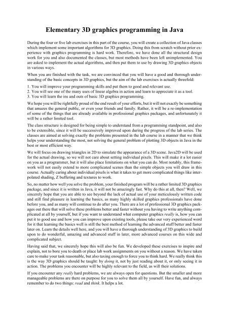 Toradh íomhá ar Elementary Programming in Java