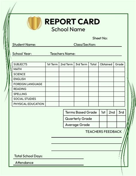 Afbeeldingsresultaten voor Report Card Design for School in Android Java