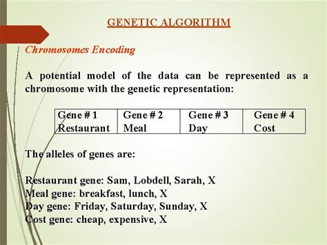Toradh íomhá ar Genetic Algorithm Solution to Chromosome