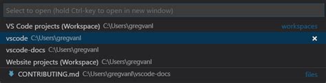 Image result for vs Code Multiple Workspaces