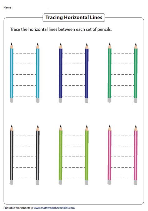 Image result for Horizontal Line Tracing Worksheets